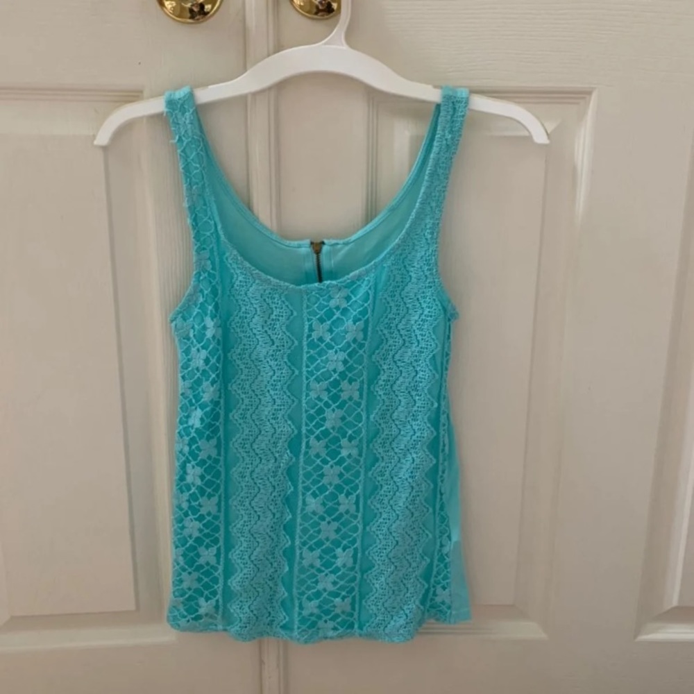 Bright Blue Tank Top - Bershka (Small)